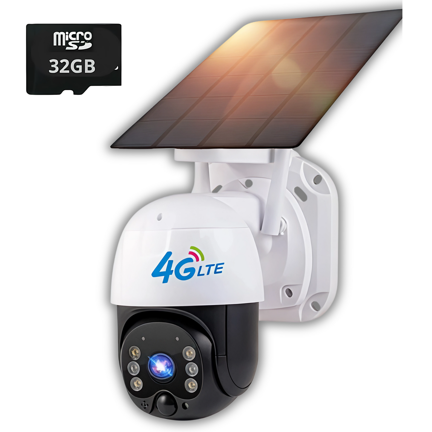 🔥Cámara Solar 4G SIM CARD Exterior 5MP HD 360° IP66 Batería