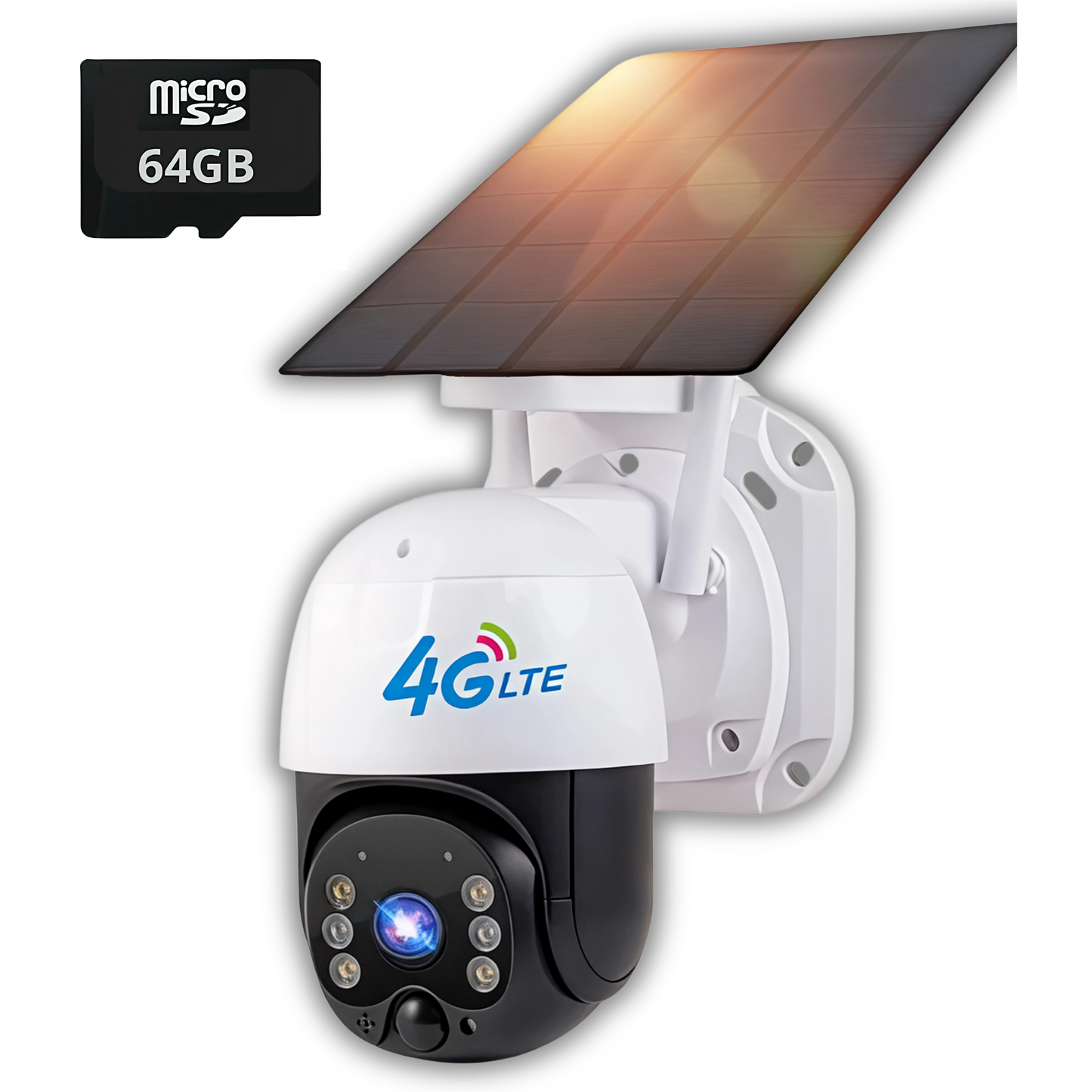 🔥Cámara Solar 4G SIM CARD Exterior 5MP HD 360° IP66 Batería
