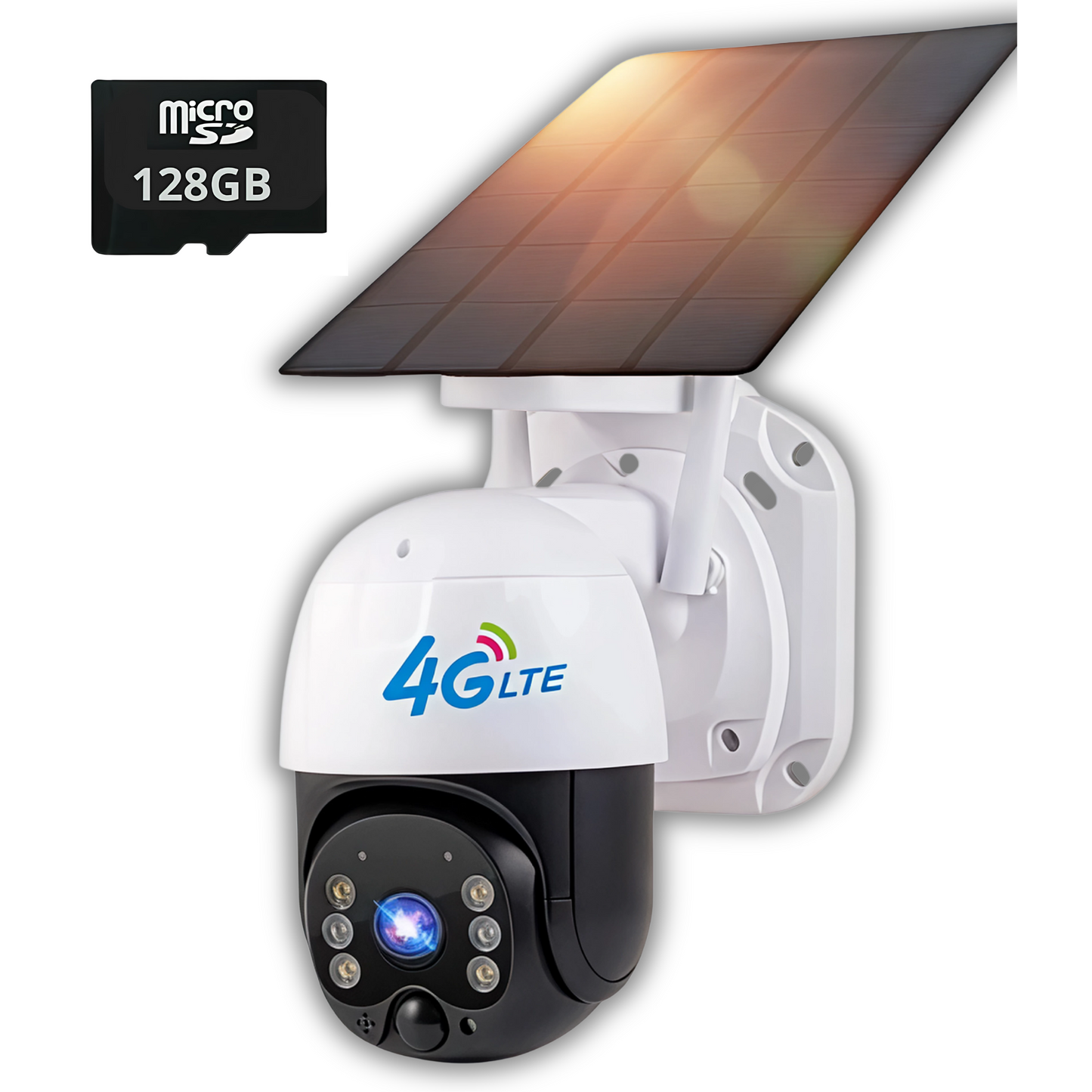 🔥Cámara Solar 4G SIM CARD Exterior 5MP HD 360° IP66 Batería