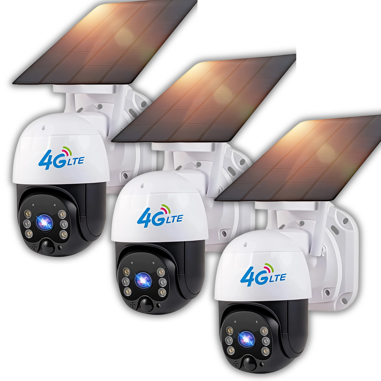🔥Cámara Solar 4G SIM CARD Exterior 5MP HD 360° IP66 Batería