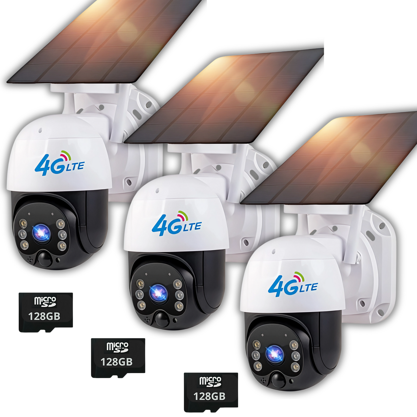 🔥Cámara Solar 4G SIM CARD Exterior 5MP HD 360° IP66 Batería